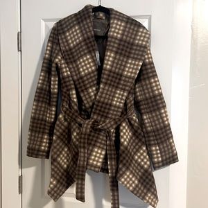 Women’s belted wrap coat